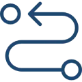 From requirement analysis to go-live, we handle every step with precision. Checklist icon showing step-by-step project execution