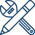 User-friendly interfaces designed around your brand and daily use. Puzzle piece icon illustrating system flexibility and integration