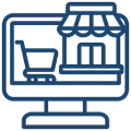 Enable two-way integration with platforms like Shopify, WooCommerce, Amazon, and eBay. Handshake icon representing collaboration and third-party connectivity